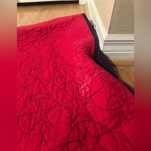 Pottery Barn Kids Red and Navy Star Quilt